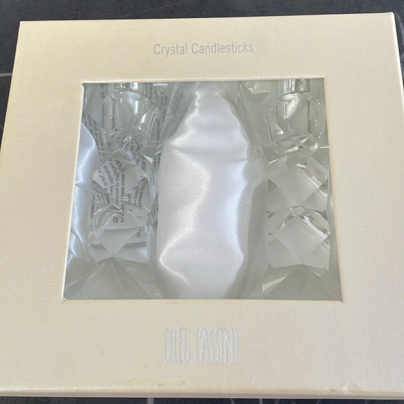 Crystal candlesticks - Picture 2 of 5